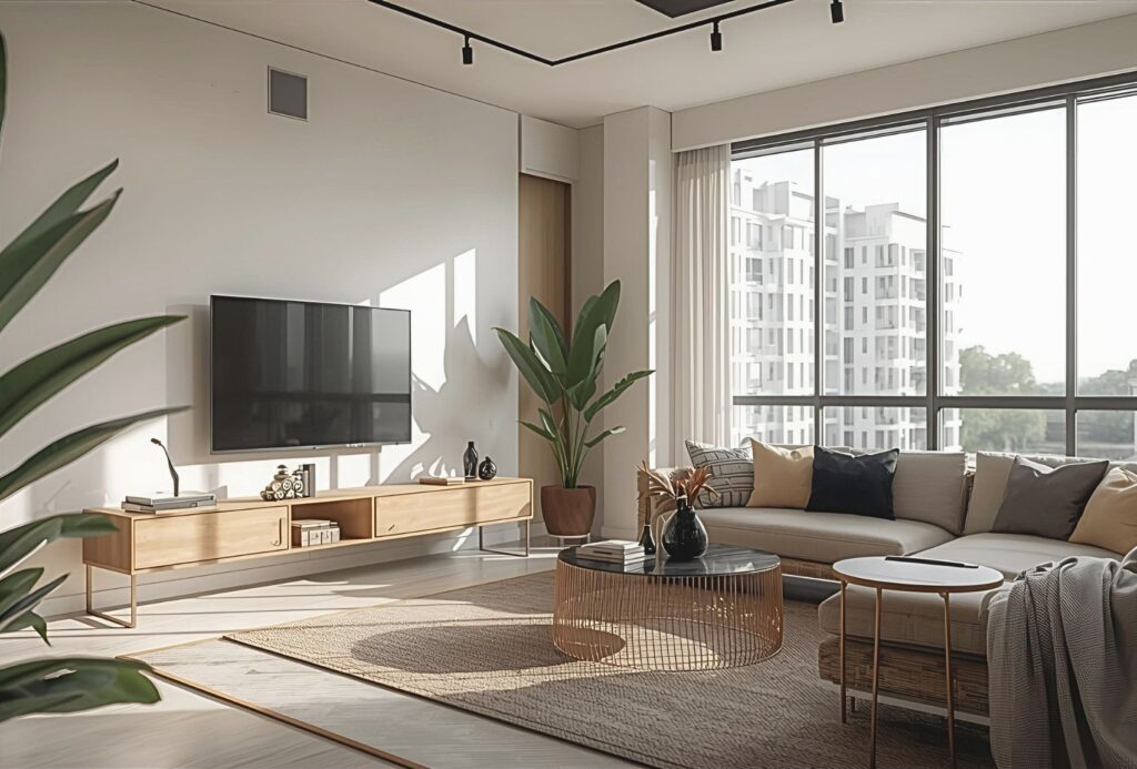 copy of leph blog posts featured images bright and light interior of loft bilevel condo in makati city metro manila in natural morning light