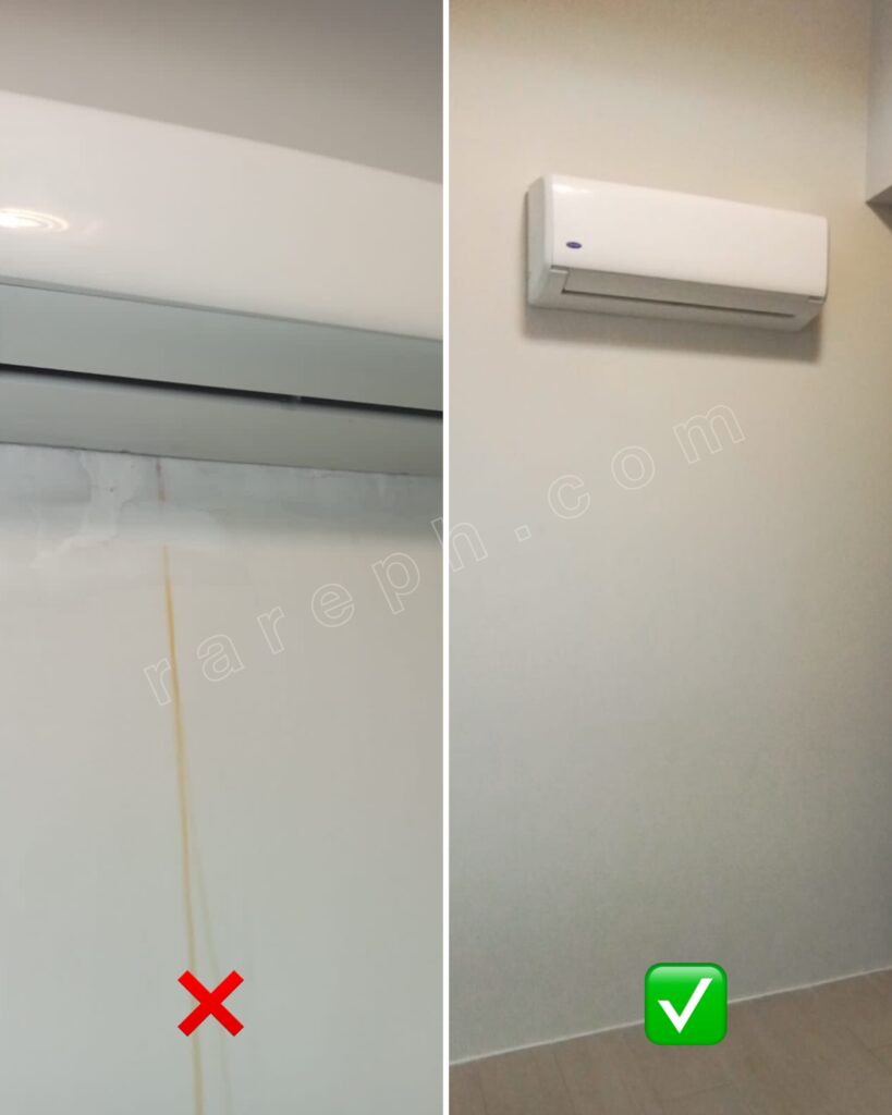 wall damage and restoration and repaint in a condo in manila by rare properties ph