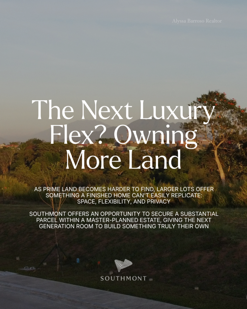 southmont the next luxury flex? owning more land and then there is land