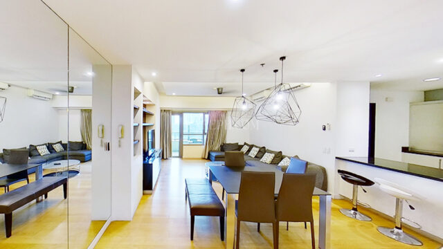 trag san lorenzo unit 132 sqm dining room and mirror