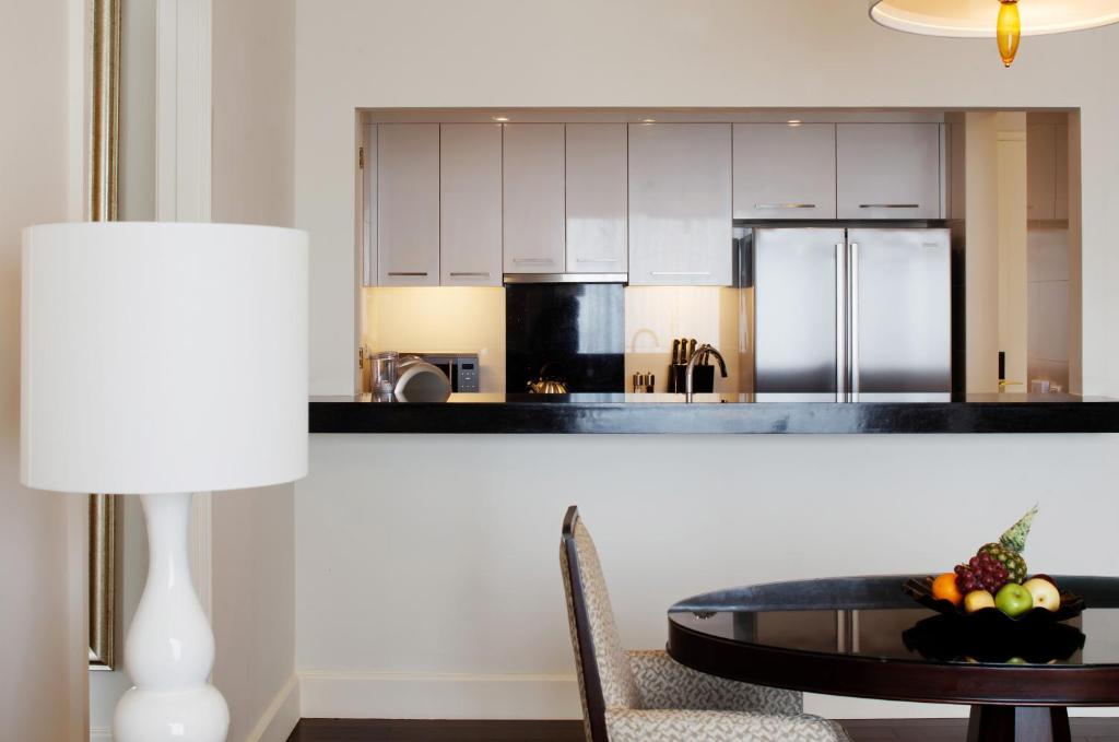 raffles residences makati dining area kitchen