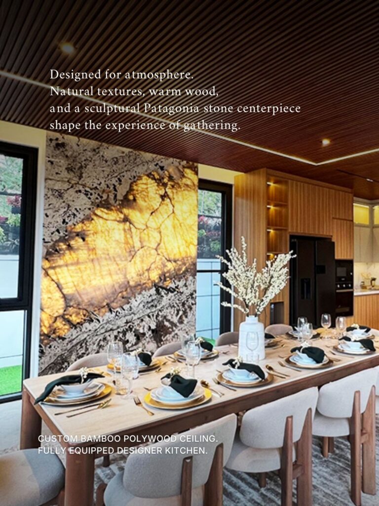tokyo mansions casa intellima dining with patagonia stone