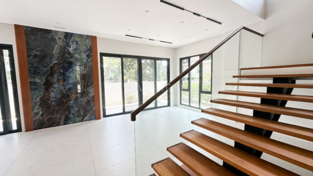treveia nuvali house for sale staircase and living