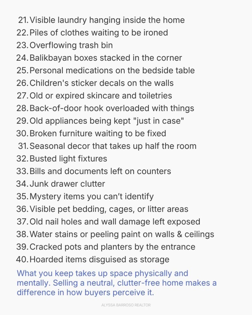 40 Things That Need to Go Before Selling Your Home rare digest blog 40 items that need to go before selling your home facebook list 2:2