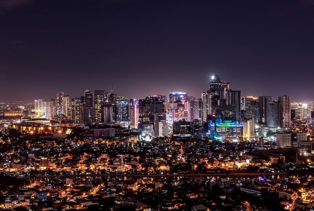 rare ph digest view of makati city during night time