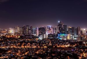 rare ph digest view of makati city during night time