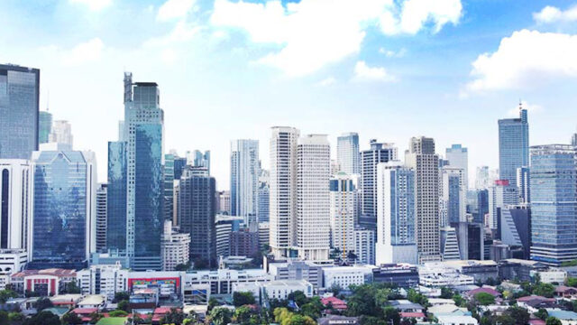 san miguel village makati prime lot for sale aerial view of the village 1
