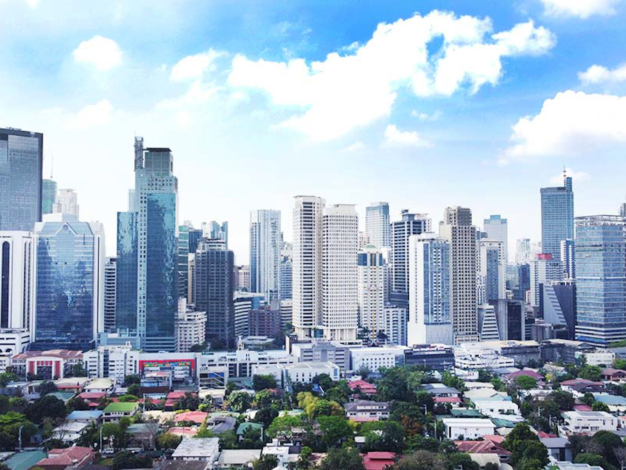 san miguel village makati prime lot for sale aerial view of the village 1