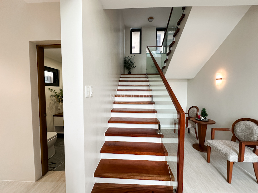 bali mansions south forbes luxury house stairs with powder room and nook