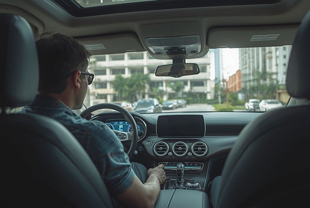 Property Due Diligence: What Buyers Should Check Before Buying property due diligence driving around in a suv shot from the inside of the car